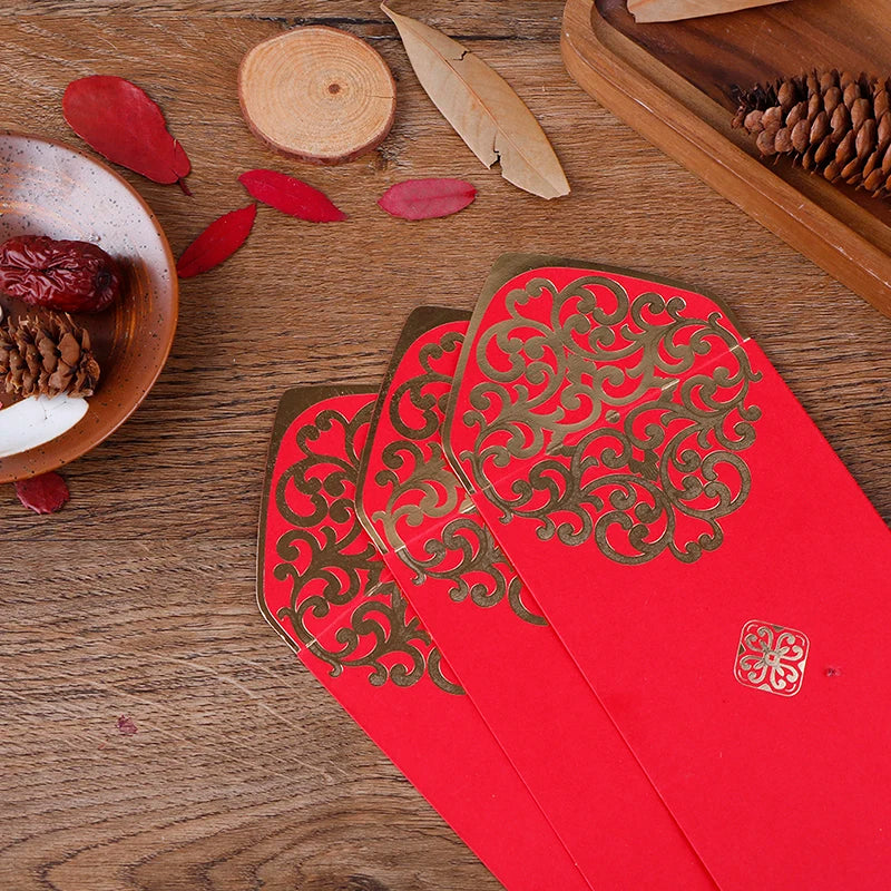 Chinese Red Envelopes 10pcs | Lucky Money Hongbao Gift Packets