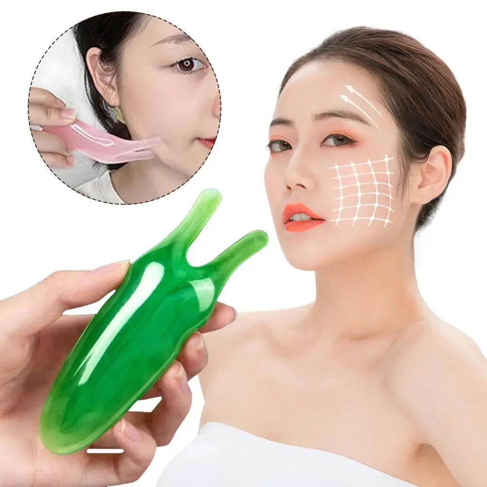 Natural Resin Gua Sha Facial Scraper Massager - Eye, Nose, and Face Care Tool - Skin Care Beauty SPA Gouache Tool Peaceful Pleasures Health and Wellness