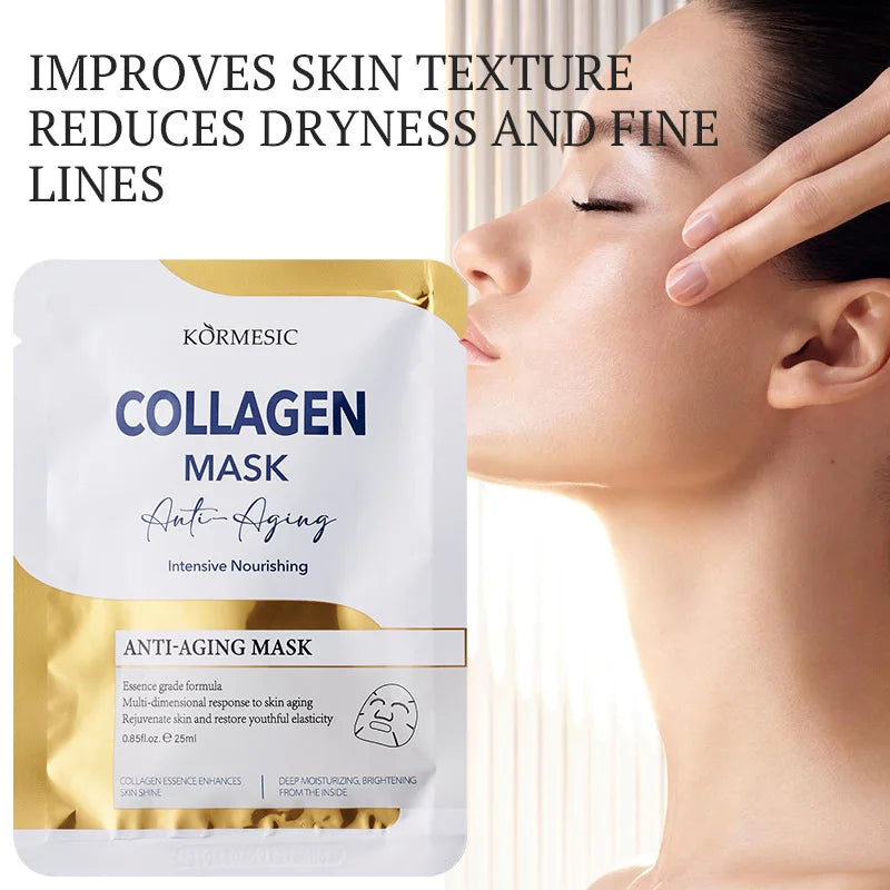 Gold Collagen Face Mask – Moisturizing, Anti-Wrinkle & Brightening