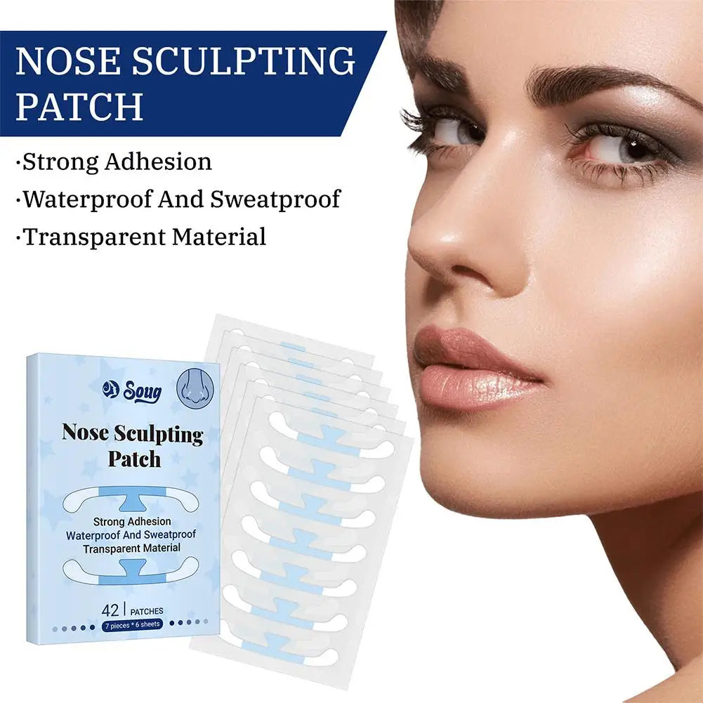 Invisible Nose Wing Slimming Stickers – 42pcs Nose Shaper Lifting Strips for Cosplay & Beauty Peaceful Pleasures Health and Wellness