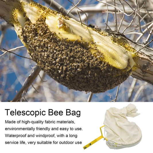 Telescopic Bee Swarm Catcher Bag – Steel Frame | Portable Beekeeping Swarm Catcher Peaceful Pleasures Health and Wellness Default Title