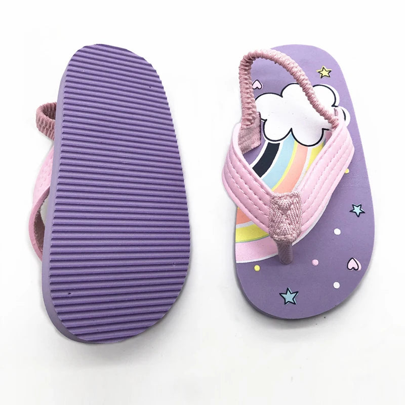 Kids Summer Flip Flop Sandals | Soft EVA Beach Shoes Boys Girls