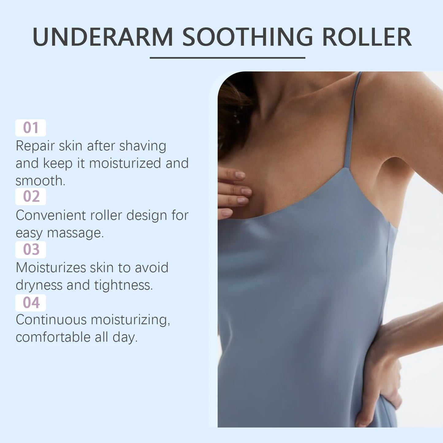 Underarm After Shave Soothing Roller | Niacinamide & Cica