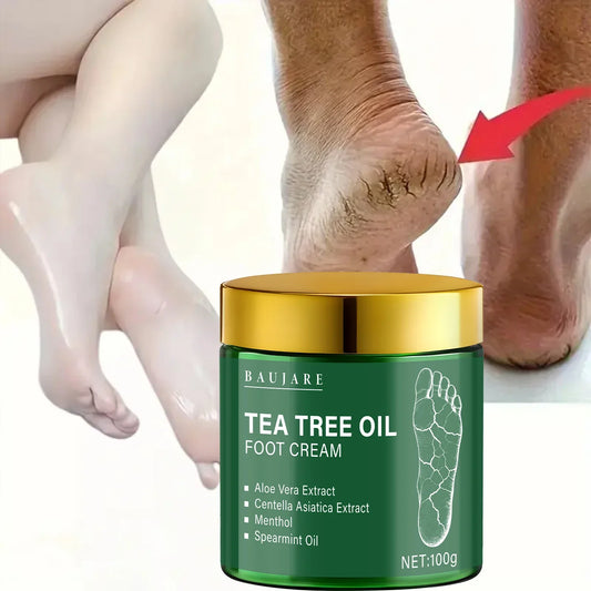 Tea Tree Oil Foot Cream – Aloe, Hyaluronic Acid & Retinol Foot & Body Cream Oasis Select