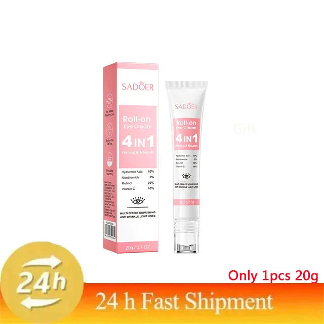 Instant Eye Bag Removal Cream Retinol Anti-Wrinkle Fade Fine Lines Firming Skin Anti Dark Circle Puffiness Brighten Eye Care Peaceful Pleasures Health and Wellness Only 1 pc 20g