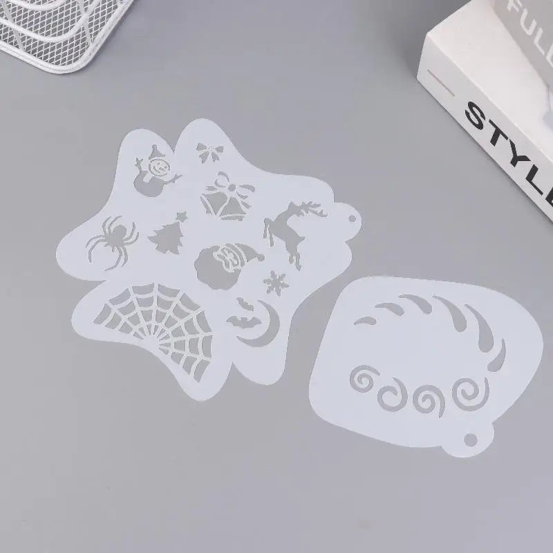 Reusable Face & Body Paint Stencils – Party Makeup Templates