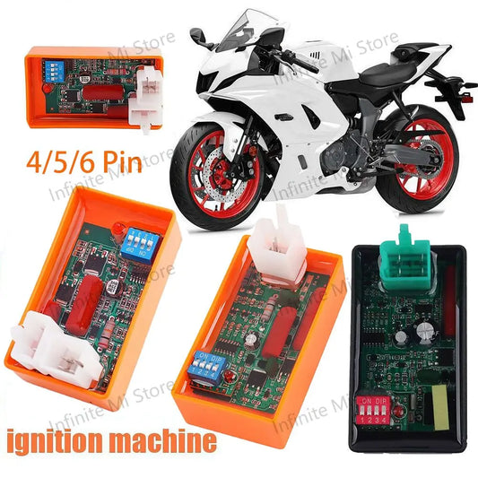 Motorcycle Lgnition 6 Pin 5 Pin AC CDI Box 4 Pin DC CDi with DIP Switch Speed limit4000-12000 for BIZ100 SUPER100 XY50-Q WEB100 Peaceful Pleasures Health and Wellness
