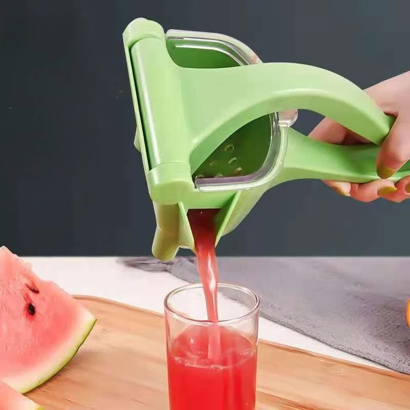 Manual Handheld Lemon Squeezer & Fruit Juicer – Green