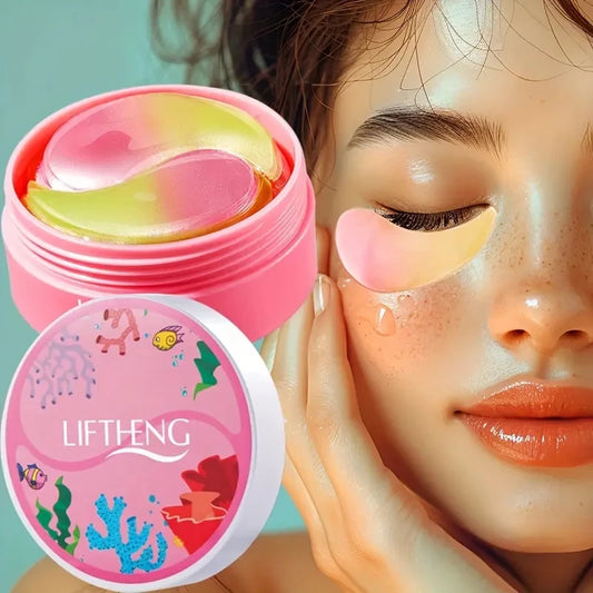 BIOAOUA Collagen Eye Masks 60pc – Dark Circles & Anti-Aging Collagen Eye Mask Peaceful Pleasures Health and Wellness Default Title