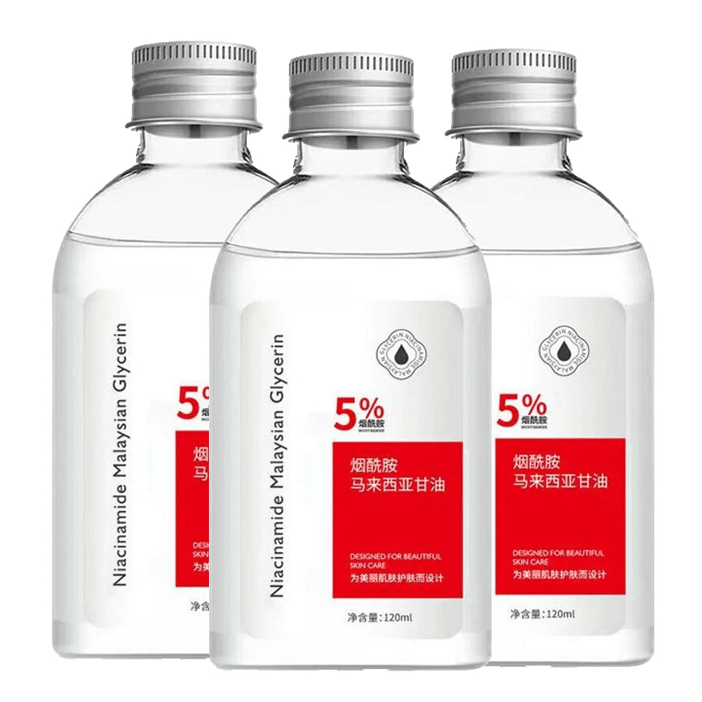 120ml Niacinamide Malaysian Vitamin E Skincare Glycerol Brighten the Skin Moisturizing Essence Water Skin Care Glycerin Skincare Peaceful Pleasures Health and Wellness C