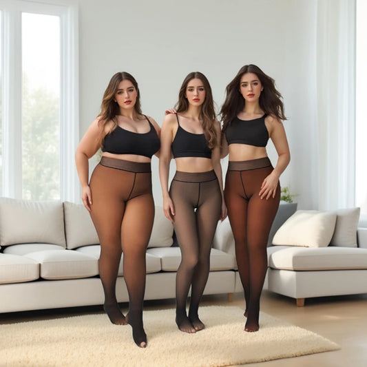 Women's Fleece Lined Thermal Tights – Thick Warm Leggings Fleece Thermal Leggings Peaceful Pleasures Health and Wellness