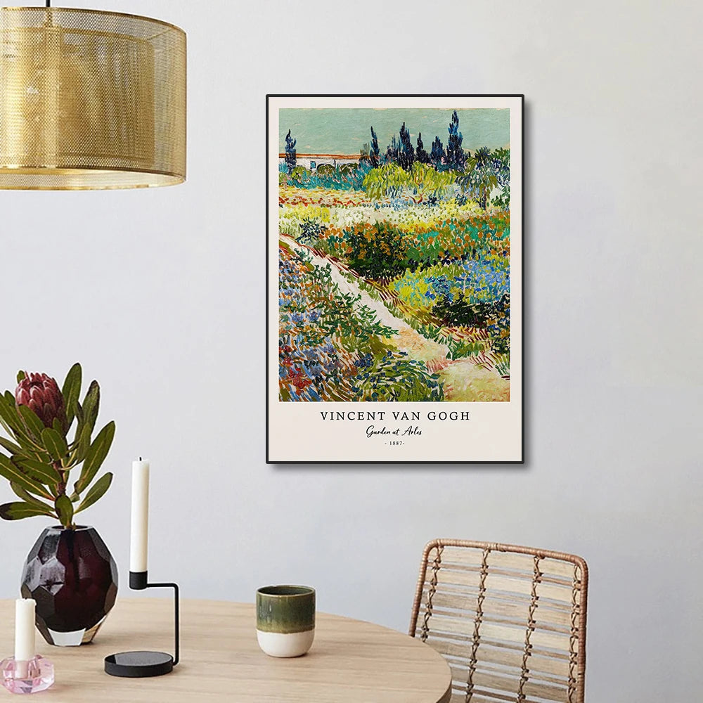 Vincent Van Gogh Writings Canvas Prints Painting Posters Great Work The Starry Night Poster Wall Art Living Room Bedroom Decor Peaceful Pleasures Health and Wellness