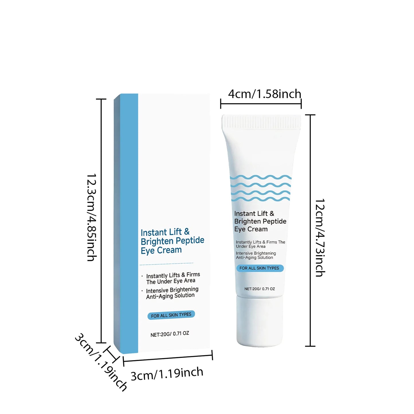 Peptide Eye Cream – Dark Circles, Puffiness & Anti-Aging