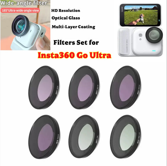 Insta360 GO Ultra Lens Filters – UV CPL ND Star Optical Glass Camera Lens Filter Oasis Select