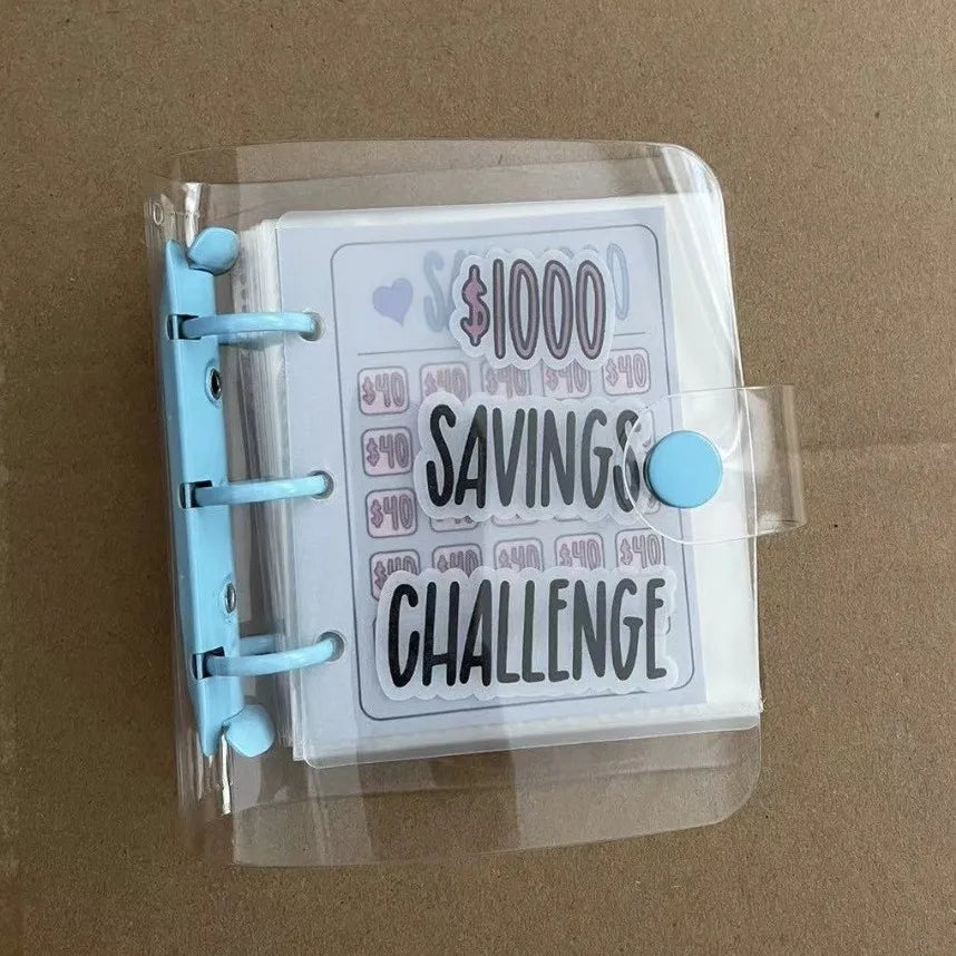 1000 Savings Challenge Binder with Cash Envelopes & Tracker