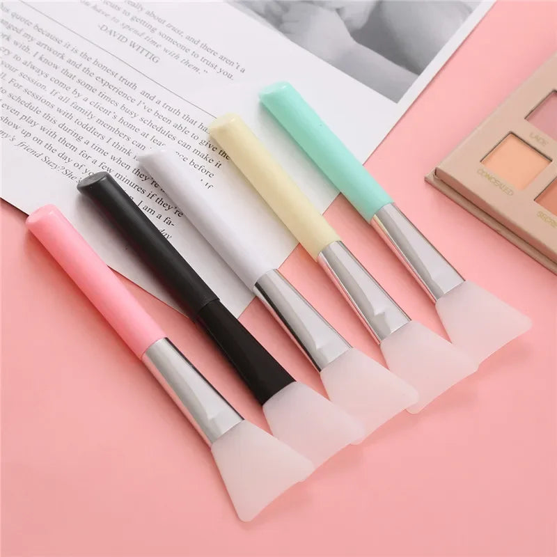 Silicone Facial Mask Brush Set – Soft, All Skin Types 1–5 Pack