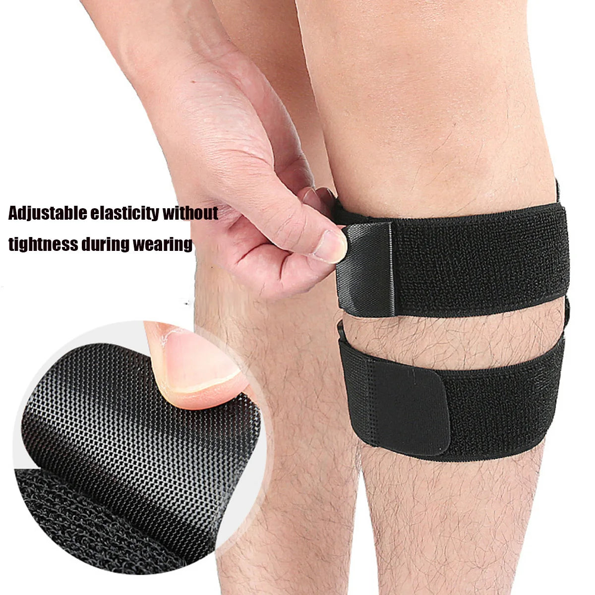 One Piece Adjustable Ischium Guard Leg Cover Detachable Pressure Pad Running Cushion Aluminum Plate Fixed Support Guard Peaceful Pleasures Health and Wellness