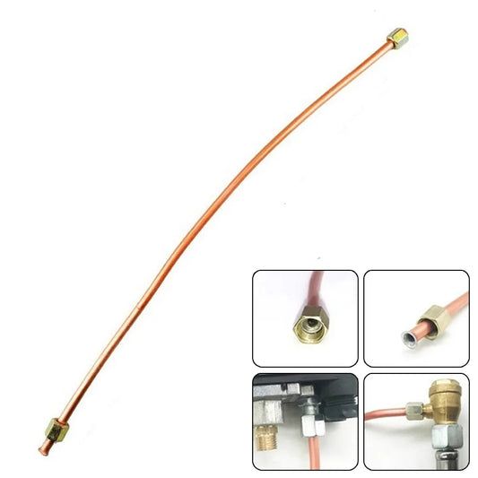 600mm Air Compressor Exhaust Tube | G1/8 Copper Aluminum Pipe Compressor Exhaust Tube Oasis Select