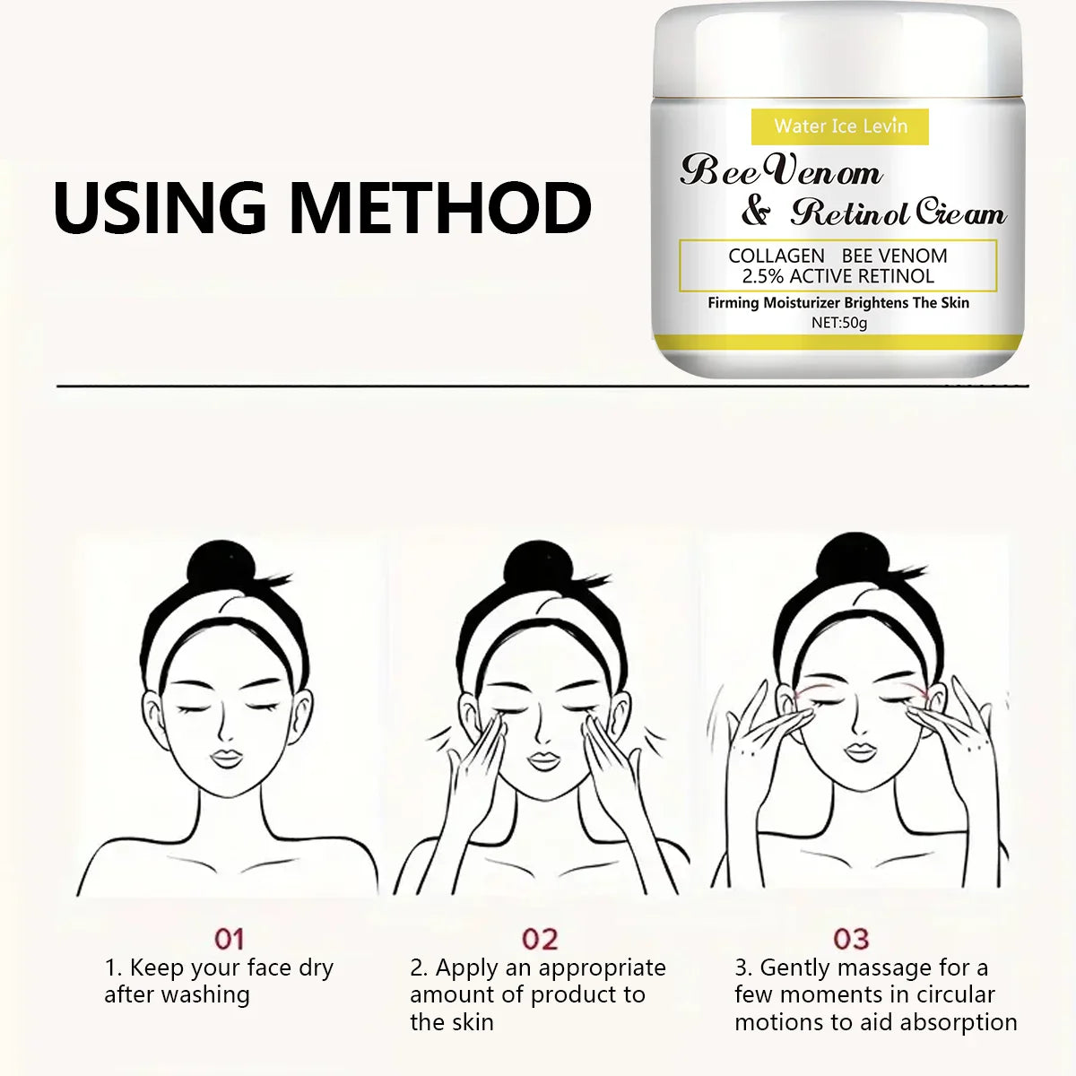 Bee Venom Retinol Cream – Honey Moisturizer for All Skin Types
