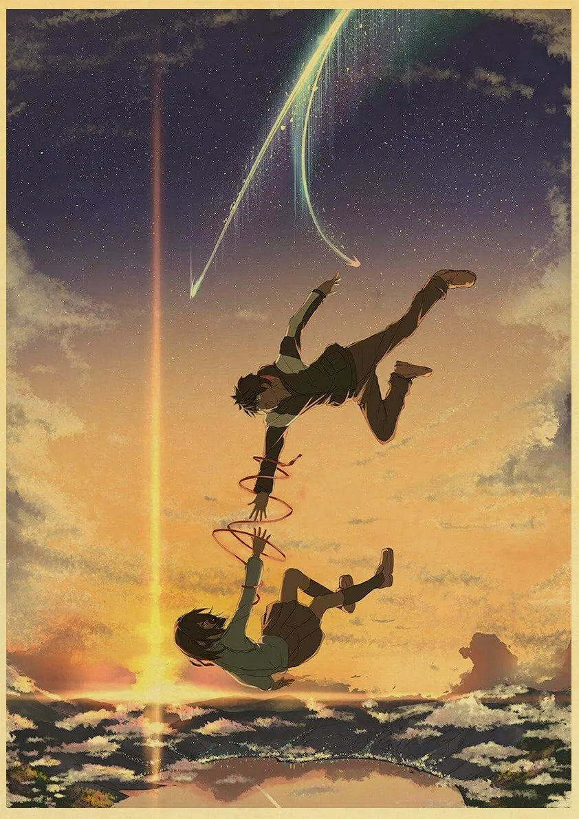 Your Name Anime Poster – Shinkai Makoto Canvas Wall Art