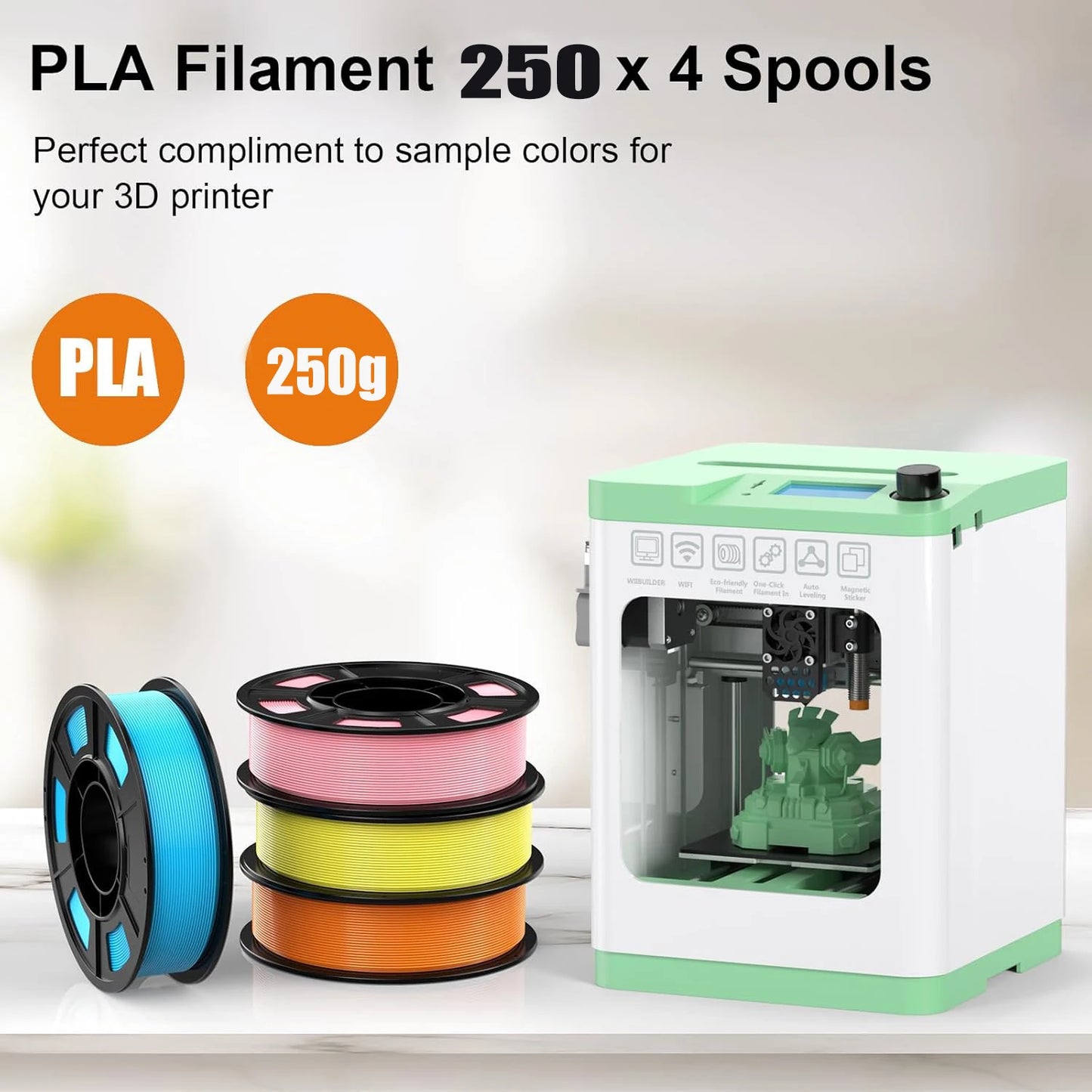 DINGSUN 3D 1.75mm High Speed PLA Filament ±0.02mm FDM