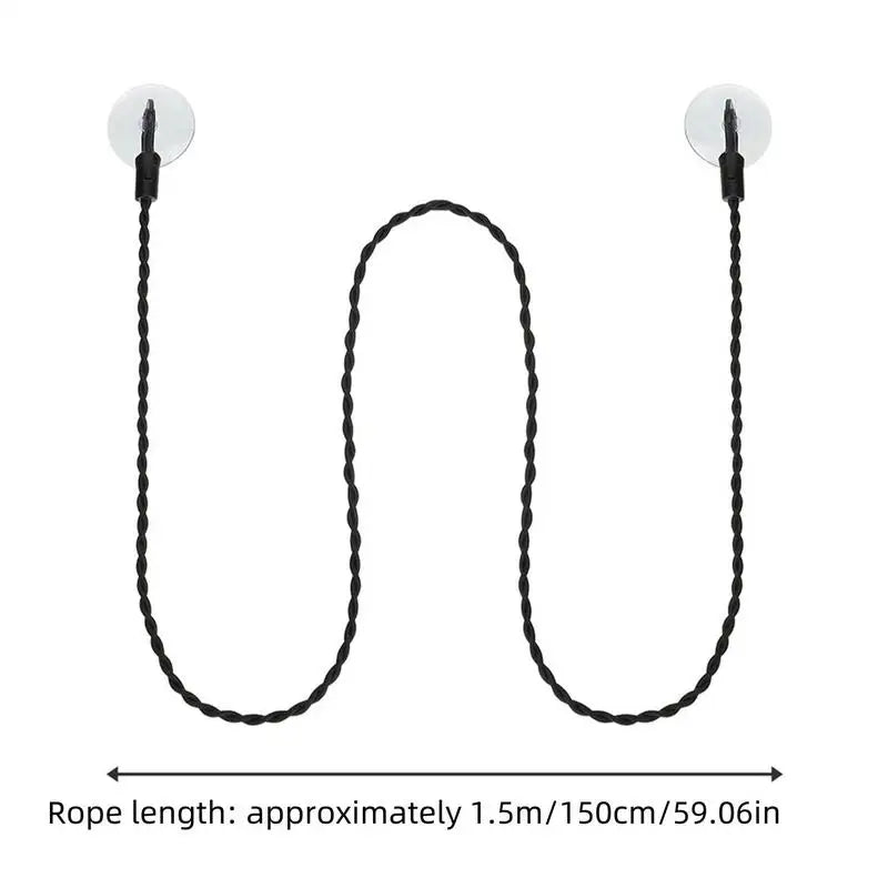 Travel Clothesline Retractable Clothesline Outdoor Foldable Anti-Slip Hook Windproof Heavy Duty Wire for Bathroom Balcony Hotel Peaceful Pleasures Health and Wellness
