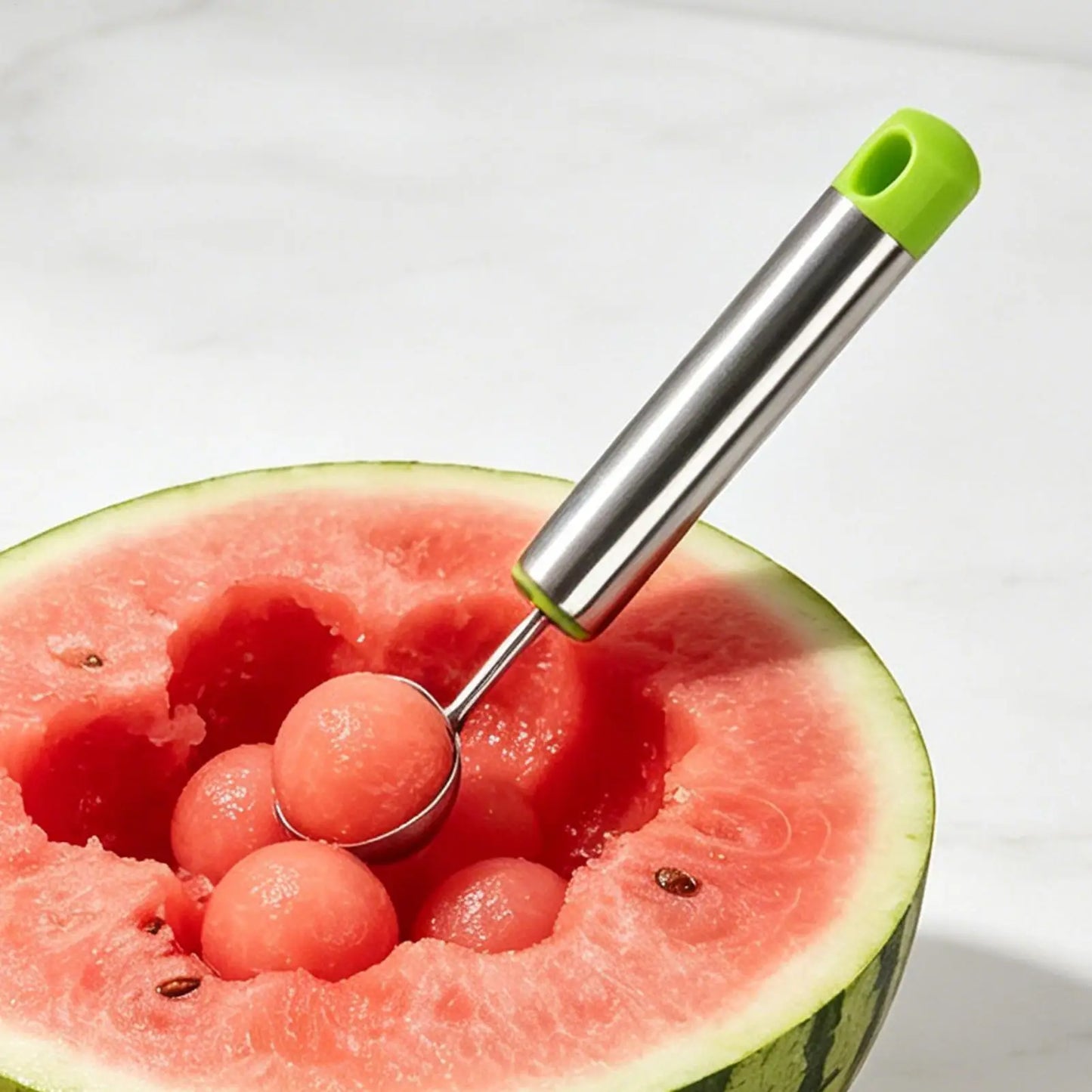 Stainless Steel Watermelon Ball Scoop & Ice Cream Fruit Baller