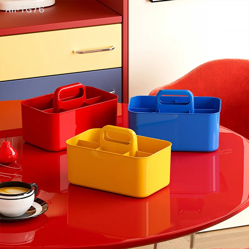 Large-Capacity Multifunctional Desktop Storage Box Organizer