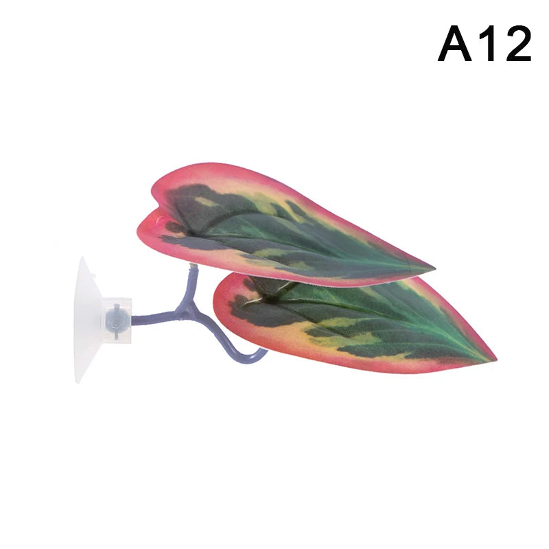 Artificial Aquarium Leaf Plant – Fish Resting & Hiding Decor