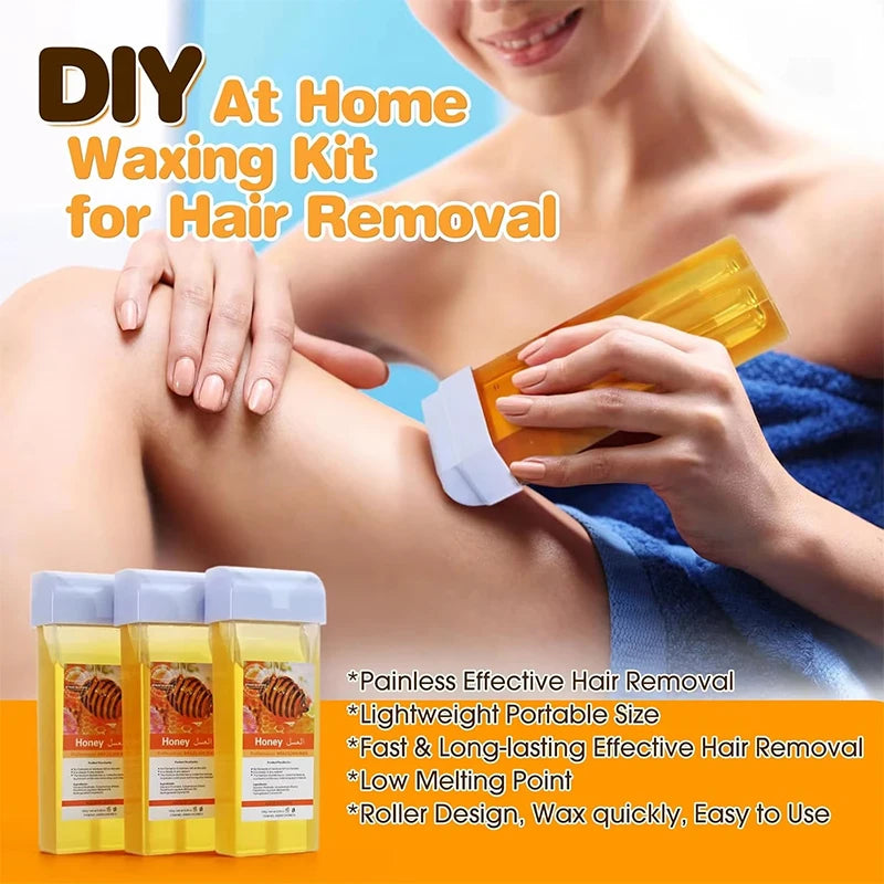 Soft Wax Roller Refill Cartridges for Roll-On Body Waxing