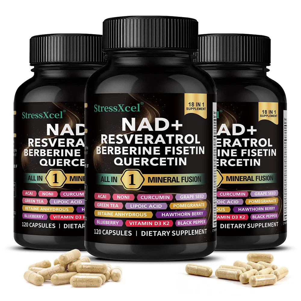 NAD+ Resveratrol Supplement – Energy, Anti-Aging & Cell Health