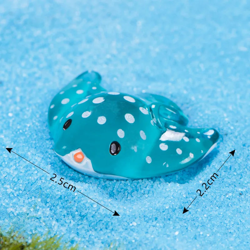 Mini Ocean Resin Animals Tiny Sea Animals Figurines Marine Miniature Animals Aquarium Ornaments Home Decorations fairy garden Peaceful Pleasures Health and Wellness 8
