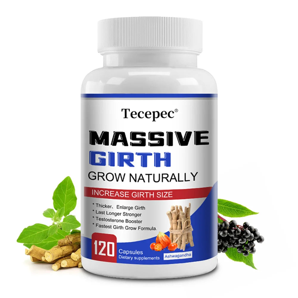 Men's Vitality Support Capsules Ashwagandha Tribulus Terrestris Supports Stamina Strength Immune Health Fights Fatigue Natural H Peaceful Pleasures Health and Wellness