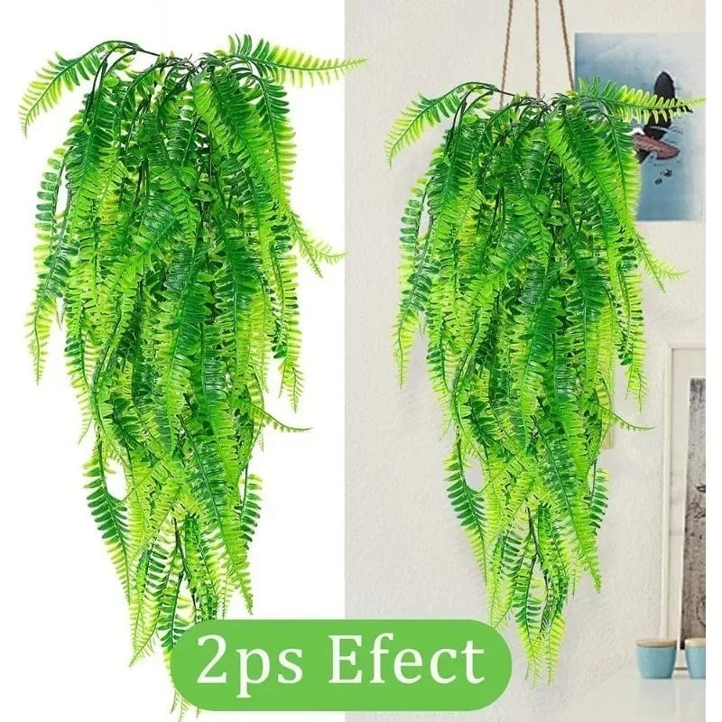 Artificial Hanging Fern Vines – Faux Persian Grass Wall Decor