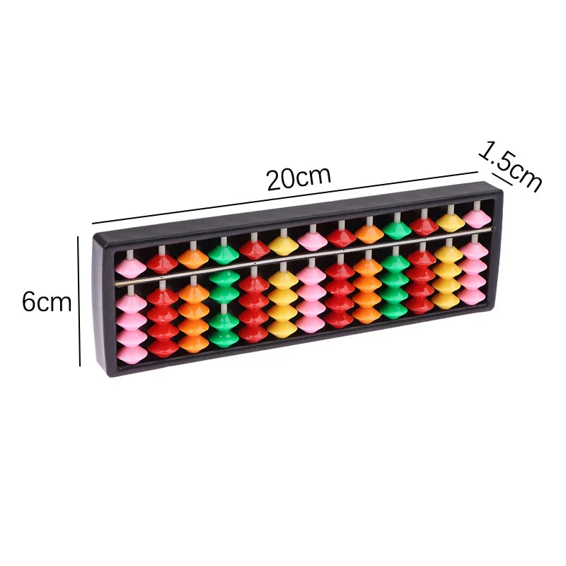 13-Column Abacus Soroban – Portable Kids Math Learning Tool