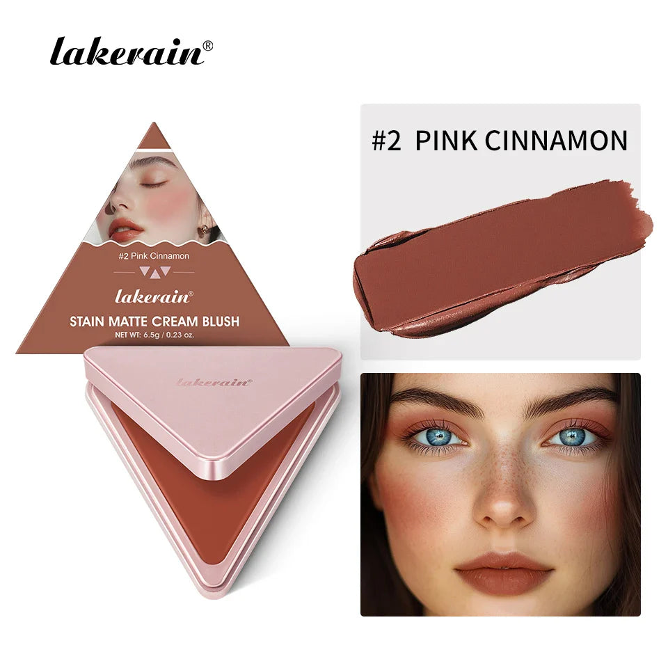 Lakerain 2-in-1 Cream & Powder Blush – High Pigment, Long-Lasting