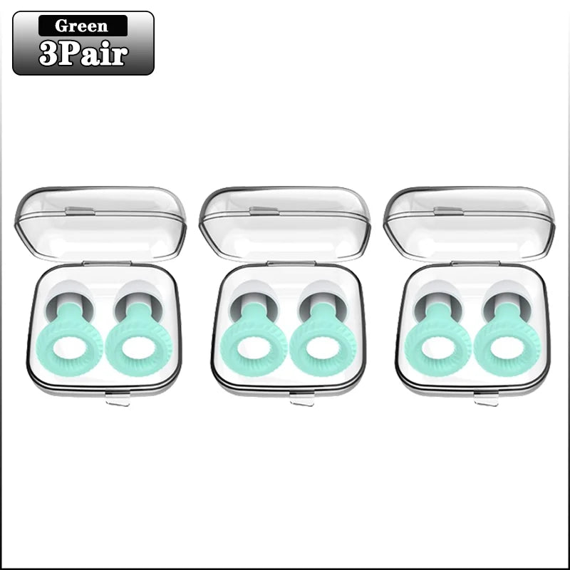 Silicone Noise Blocking Earplugs for Sleep & Study – 20 Pairs