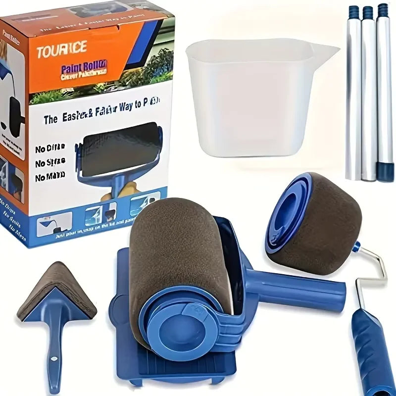 5-Piece Paint Roller & Brush Set – Wall, Corner & Edge Kit