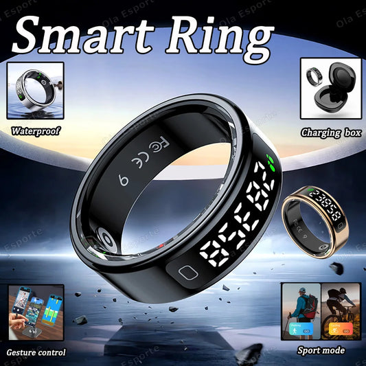 Smart Ring R11C | SpO2, Heart Rate, Sleep & Gesture Control Smart Ring Tracker Peaceful Pleasures Health and Wellness