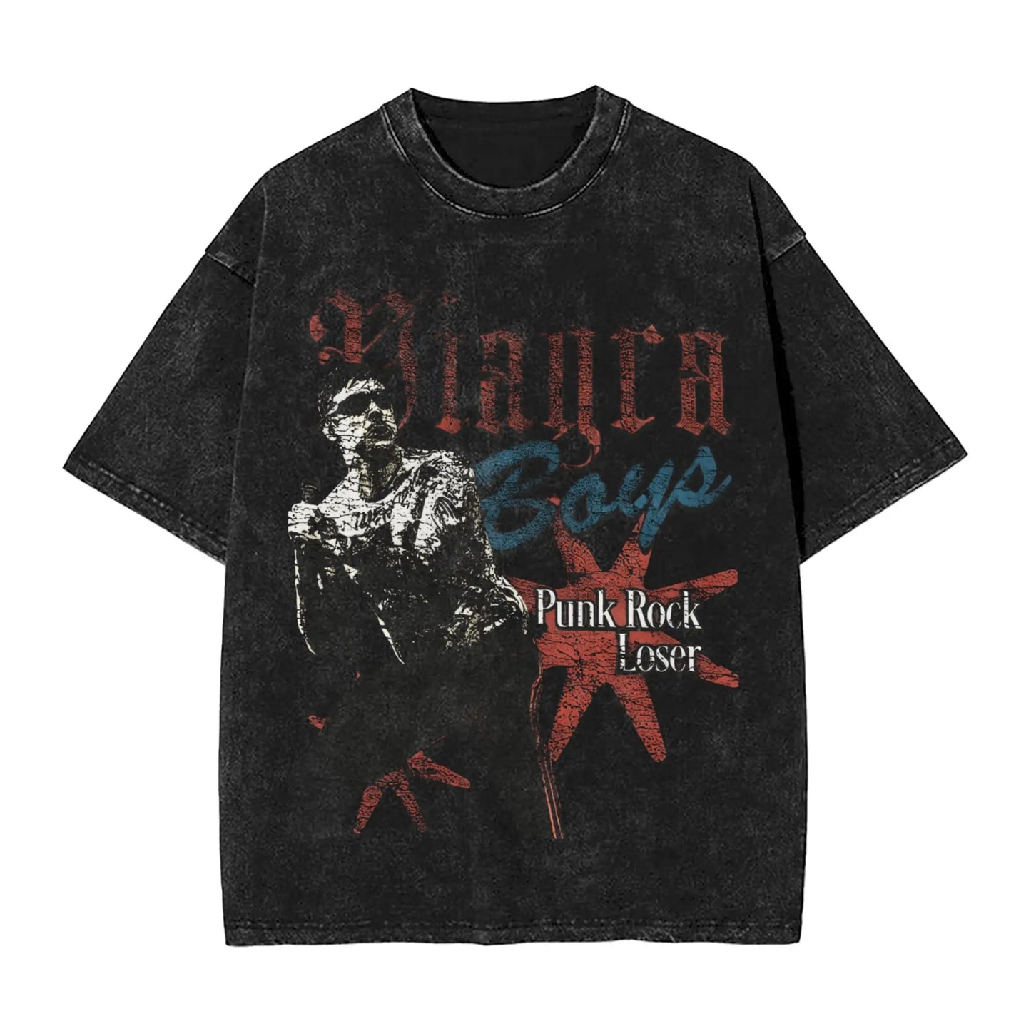 Viagra Boys Vintage Washed Graphic Tee | Men's Cotton Crewneck Men's Graphic Tee Peaceful Pleasures Health and Wellness 6 XXL