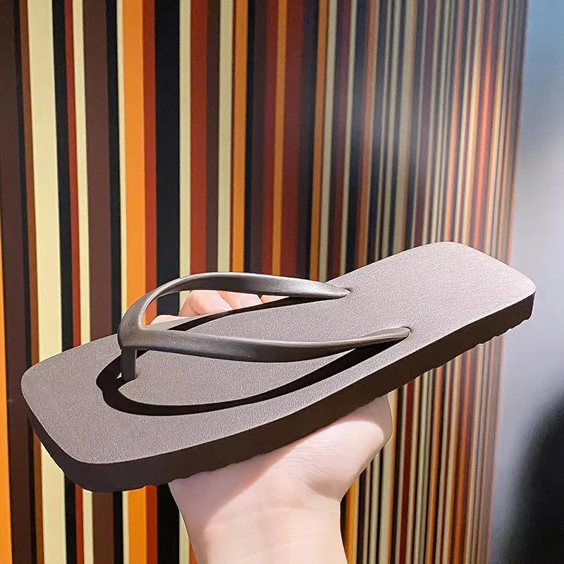 Men's Thick Sole Flip Flops | Non-Slip Beach & Shower Sandals