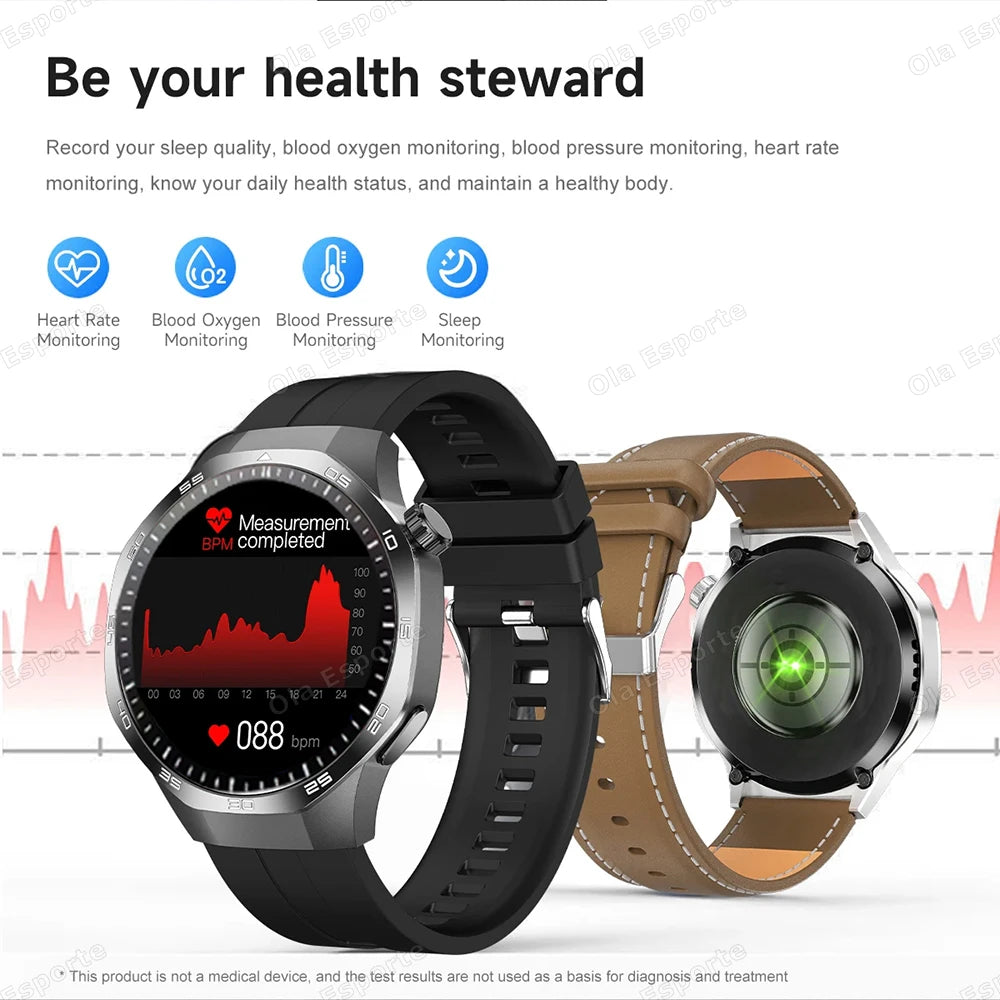 2026 Ola Esporte Smart Watch | Bluetooth Call, ECG & NFC