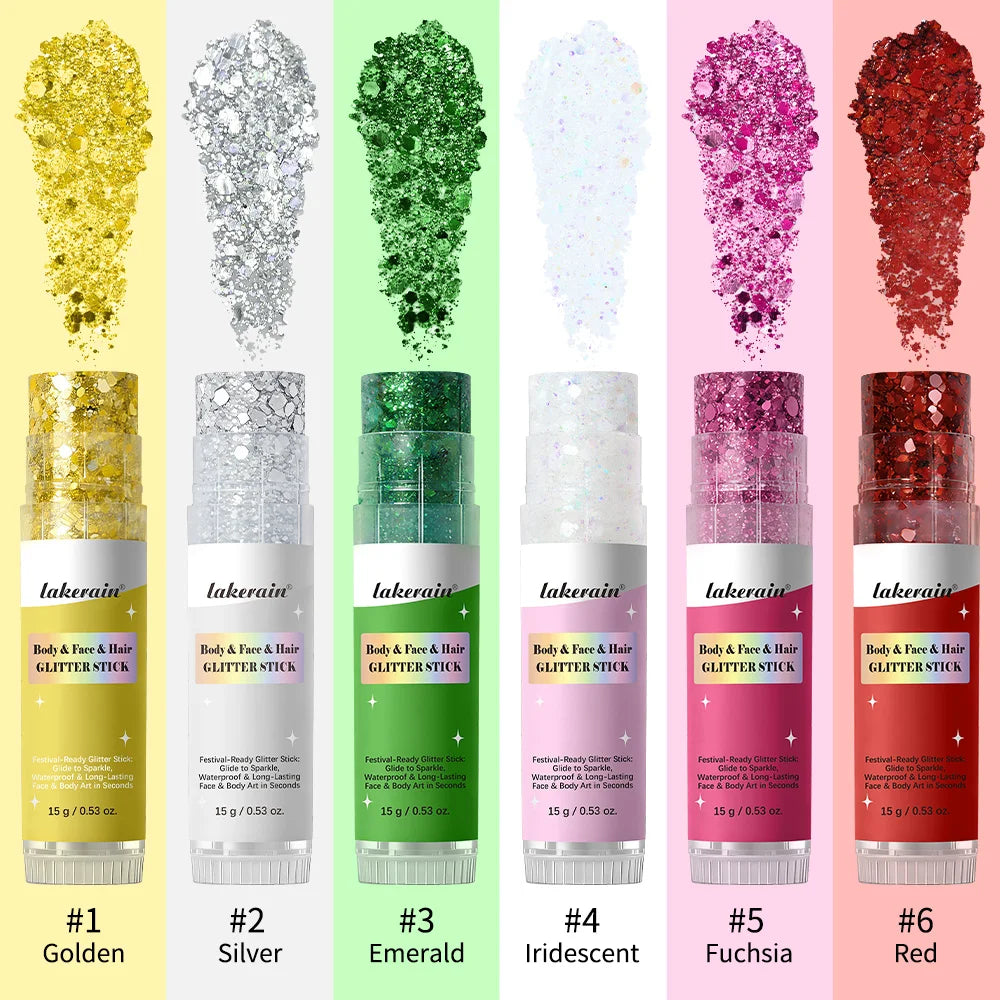 Body Shimmer Glitter Stick – Waterproof & Long-Lasting Glow