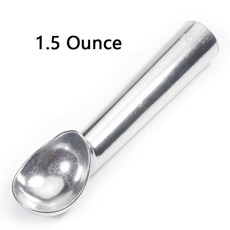Nonstick Anti-Freeze Ice Cream Scoop and Frozen Dessert Scoop,1.5 and 2 Ounce Peaceful Pleasures Health and Wellness 1.5 Ounces Silver 1
