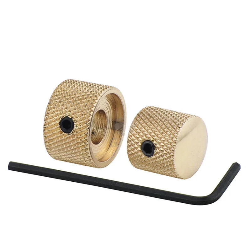 1 Dual Concentric Tone Volume Blend Control Knobs Domed Allen Wrench