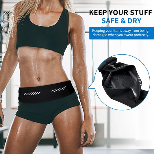 2026 Ultra-Thin Sports Running Waistband Phone Pouch for iPhone 15/14/13/12/11 pro Max AirPods pro 3 Gym Waist Pack Bag Outdoor Peaceful Pleasures Health and Wellness