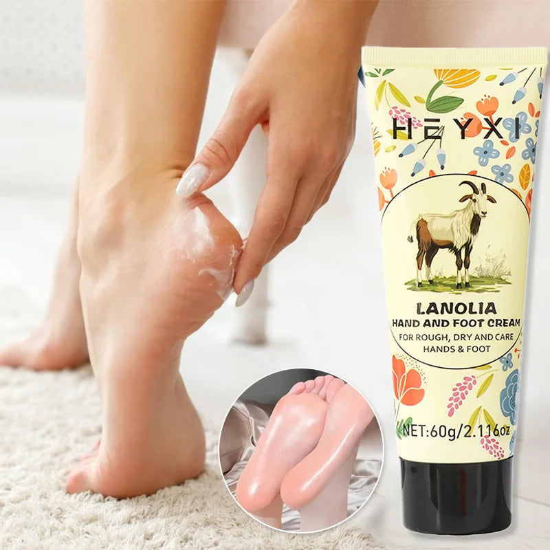 Lanolin Hand & Foot Cream Long-lasting Moisturizing Gentle Repair Chapped Skin Relieve Dryness Nourishing Smooth Skin Care Cream Peaceful Pleasures Health and Wellness