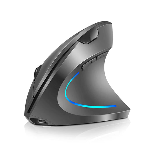 Arealer Wireless Vertical Ergonomic Mouse | 3 DPI, RGB Wireless Ergonomic Mouse Peaceful Pleasures Health and Wellness