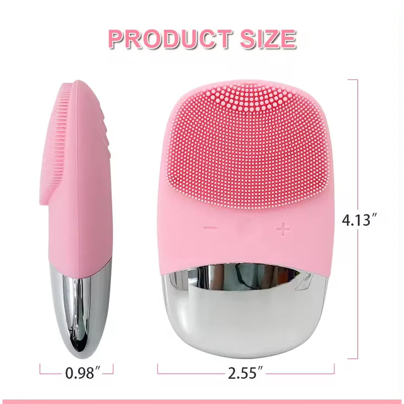 2026 Trending Products Silicone Face Scrubber Electric Deep Cleaning Brush for Men & Women Removing Blackhead Exfoliating Peaceful Pleasures Health and Wellness