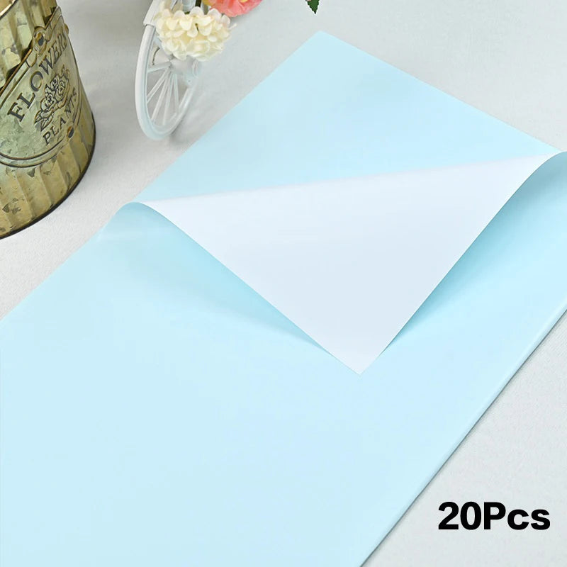 20Pcs Waterproof Two-Sided Floral Wrapping Paper 58×58cm